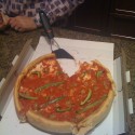 Deep dish style pizza, the best!